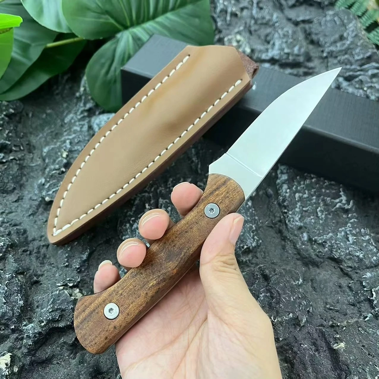 

Wilderness Survival Straight Knife for Outdoor Camping, Bushcraft, Hunting, Tactical Multi-purpose Stainless Steel Knife EDC