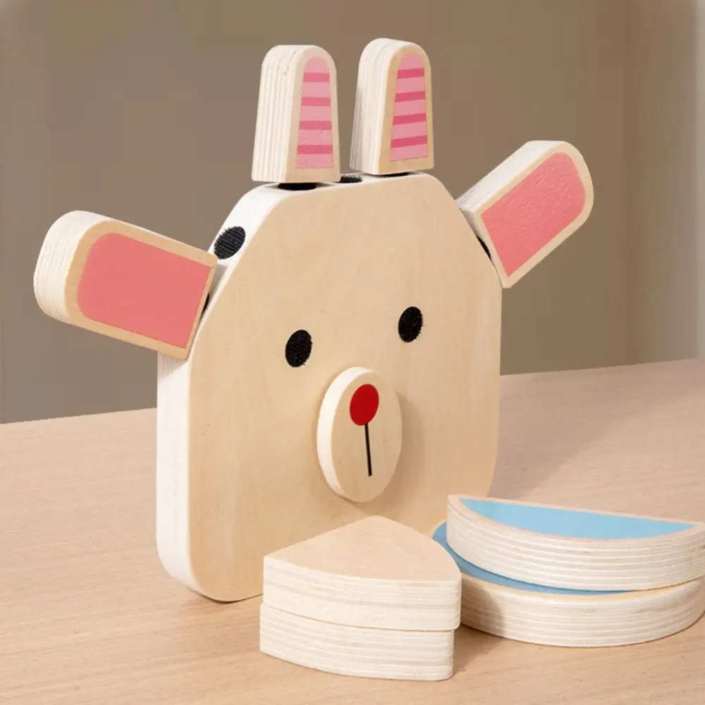 

Игрушки-головоломки, 3D пазлы с животными, игрушки, интерактивные деревянные блоки для изменения лица, сделай сам, портативная игра на соответствие формы для мальчиков и девочек