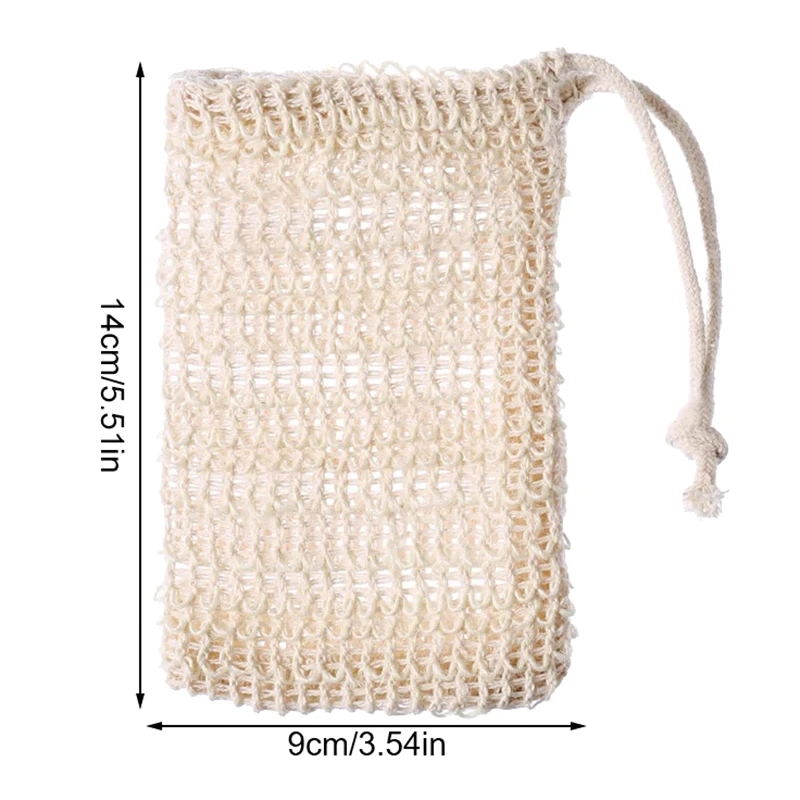 Bolsa de malla Exfoliante para jabón de baño y ducha, bolsa de malla exfoliante, 1/5 piezas