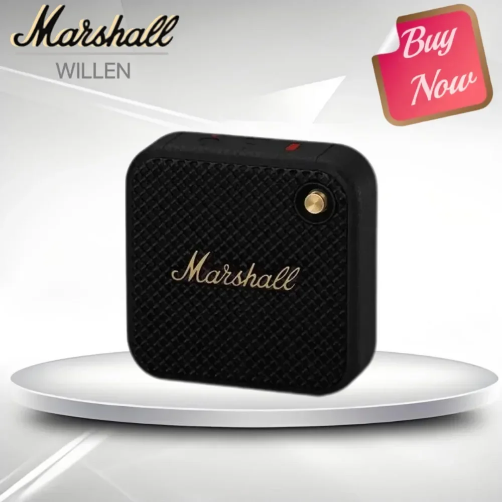 Original Marshall WILLEN Wireless Bluetooth Speaker Outdoor Waterproof Sports Stereo Subwoofer Audio Top Brand Portable Speaker