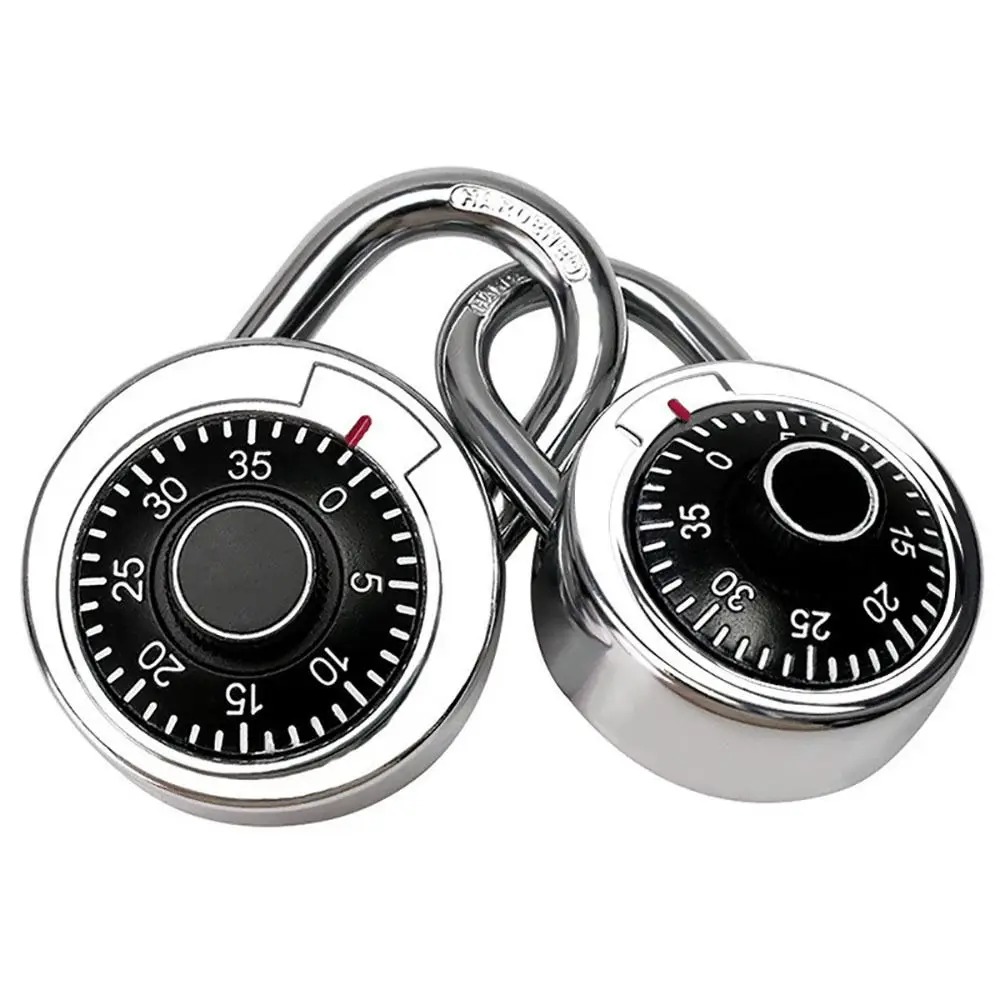 NEW High Security Dia Lock Stainless Steel Waterproof Digit Combination Lock Round Password Lock Lock