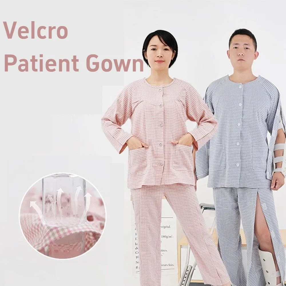 

Convenient Bedridden Elderly Care Clothing Skin-Friendly Washable Tear Away Recovery T-Shirt Full Tear Away Easy To Wear