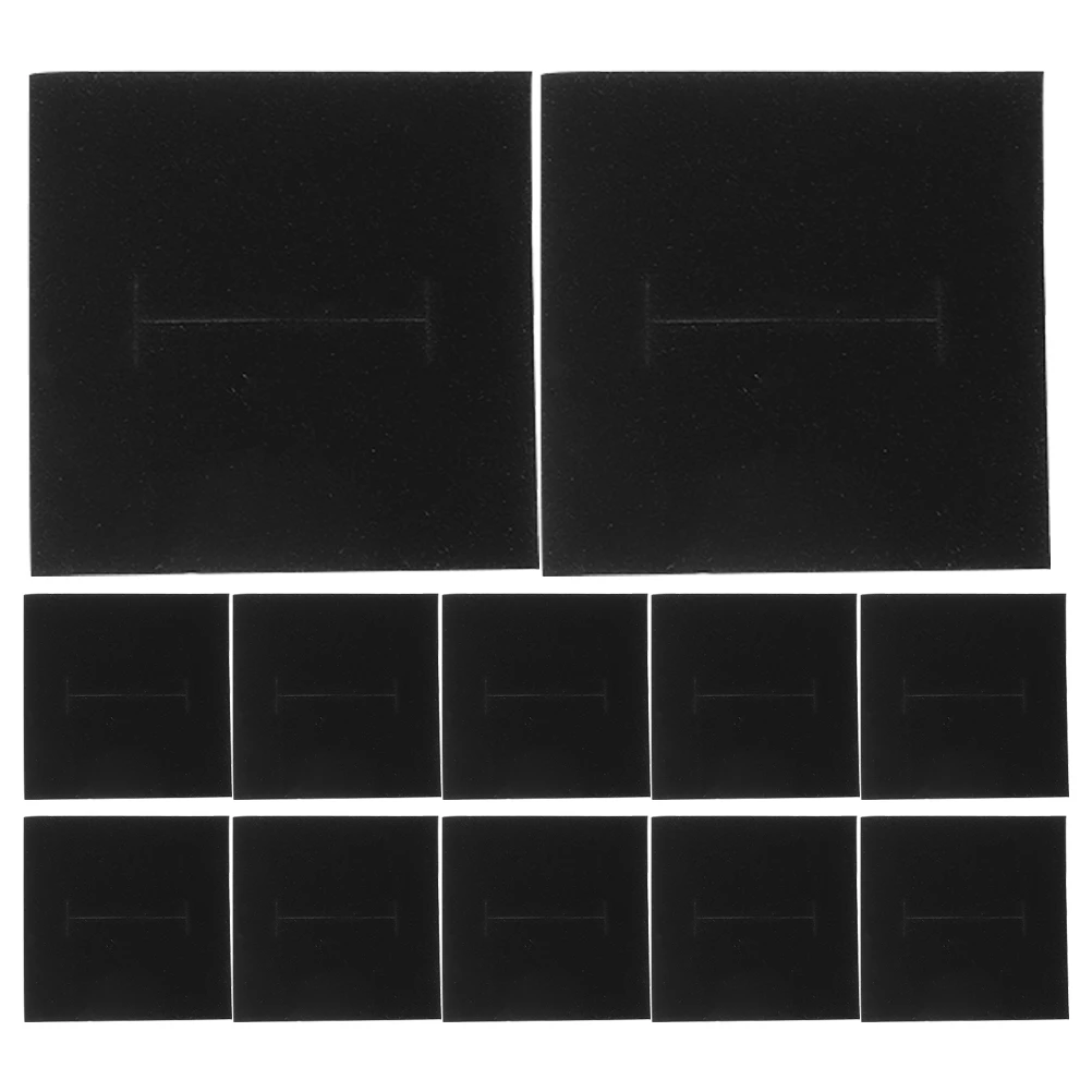 

30 Pcs Jewelry Box Sponge Lining Foam Inserts Felt Cushion Organizer Black Liner Pad