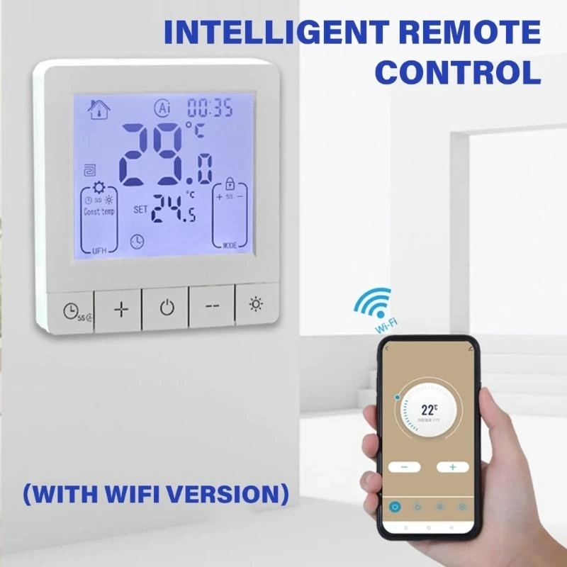 25A Programmable Room Thermostat Remote Control Intelligent Thermostat 601C