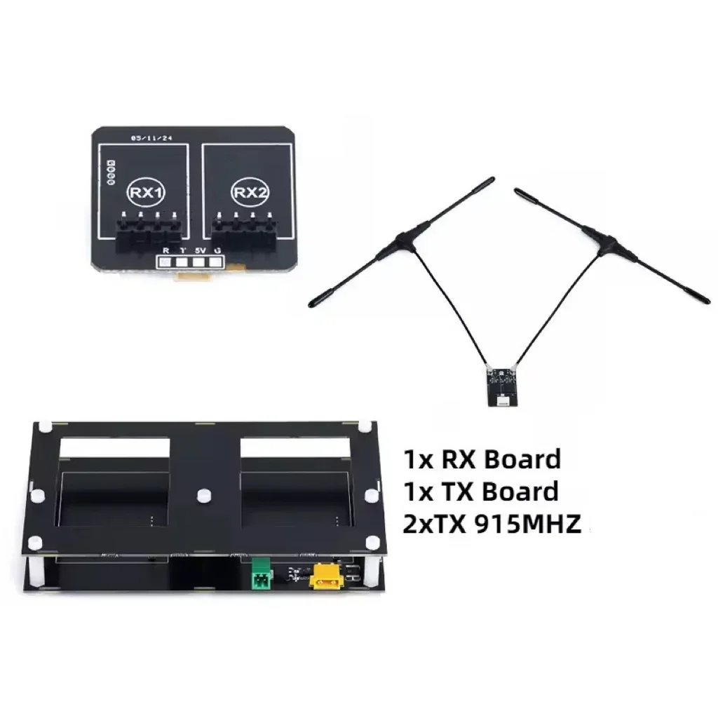 

Новая плата для запуска передатчика, приемник, разнообразная плата, двойная 915/2,4G RX и TX для FPV, детали для самостоятельного изготовления