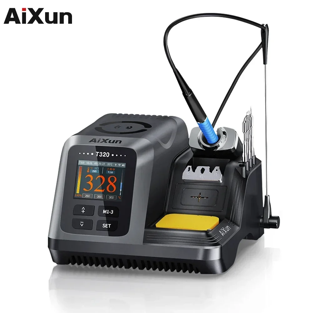 

JC AIXUN T320 200W Digital Soldering Station With T210 T245 Handle Tips Iron For Phone Repair Tools Electric Solder Iron