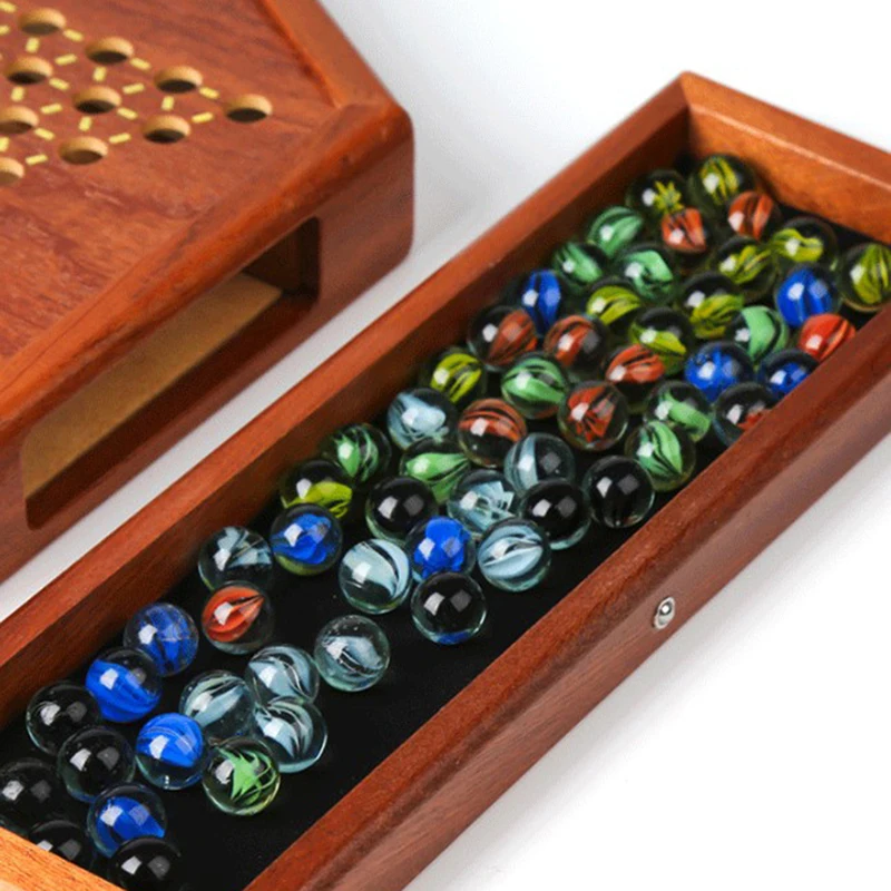 High Grade Multicolor Chinese Checkers Chess Set Wooden Hexagon Chessboard Game Educational Board Kids Halma Family Game Pieces