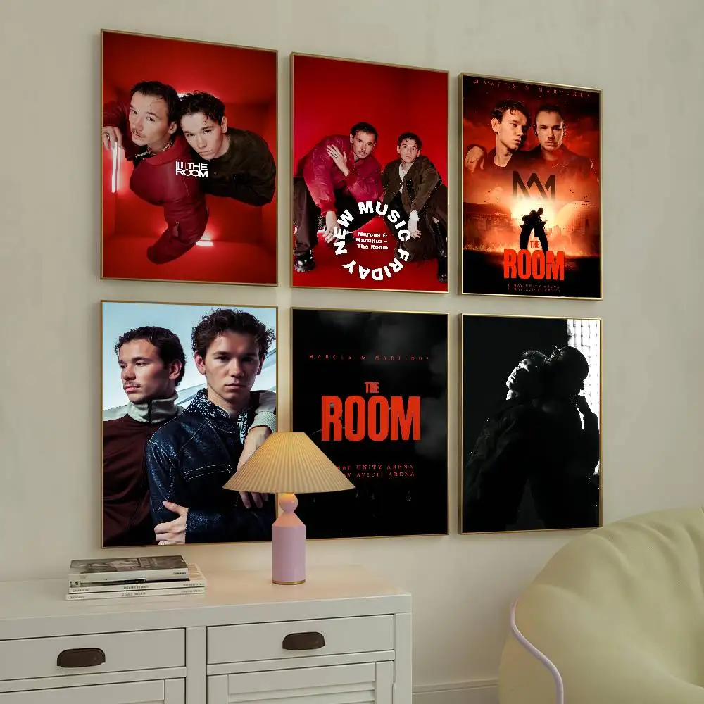 Póster de Band m-marcus m-martinus The Room, adecuado para el hogar, sala de estar, dormitorio, oficina, Bar, pegatina decorativa de pared