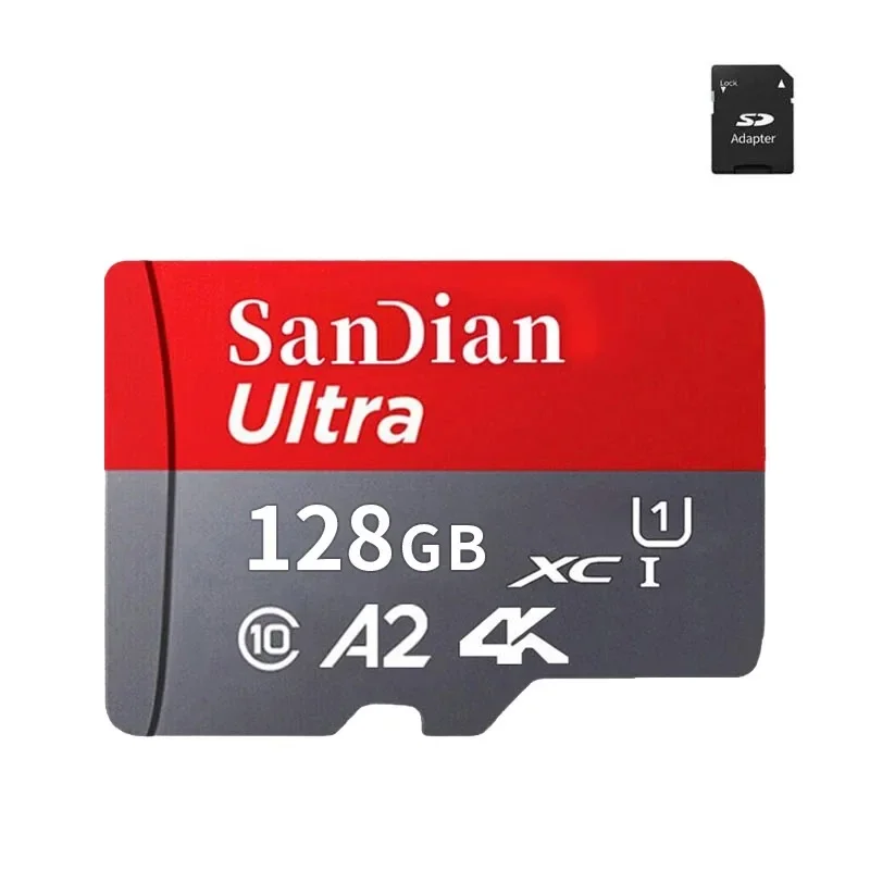 High Speed Micro SD Card U3 V30 A2 Memory Card 128G 256G for Digital Camera 4K Video Storage Compatible with Canon Nikon Samsung