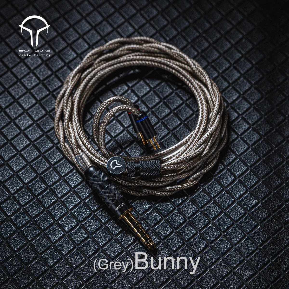 Yongse GreyBunny 단결정 구리 은도금 단결정 구리 센터 및 그래핀 절연 이어폰 케이블