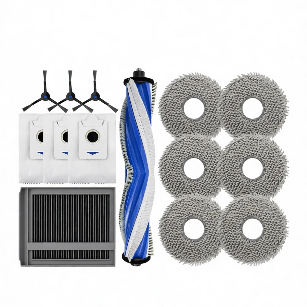 Replacement Tool Kit For Ecovacs X5 Max X5 Pro Robot Vacuum Cleaner Filter Side Brush Mop Pad Roller Brush Supplies