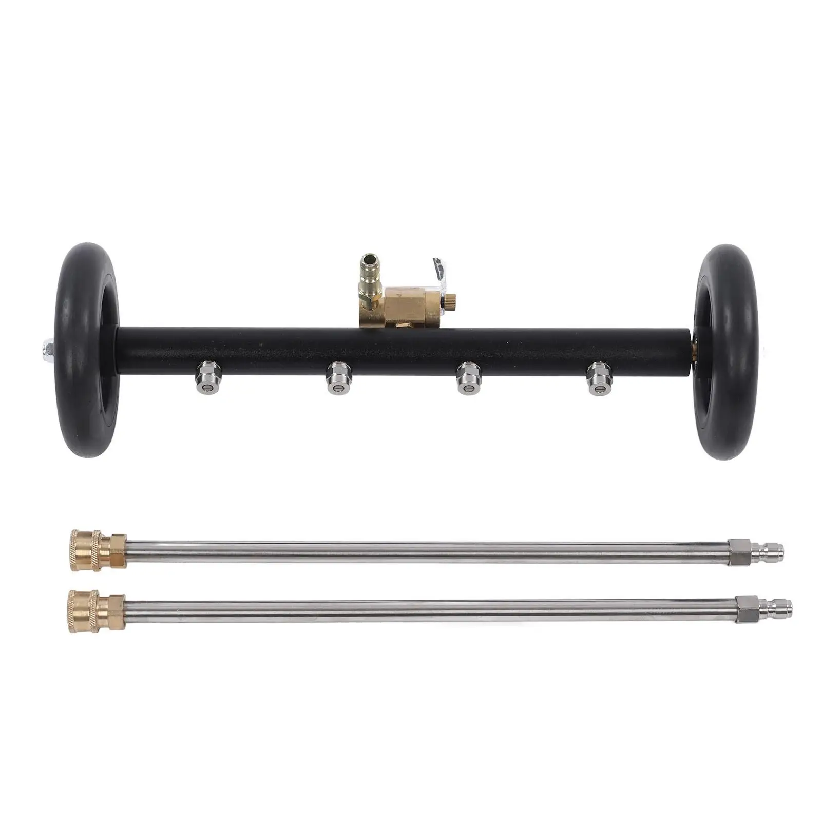 

Under Car Wash Water Broom High Pressure Undercarriage Cleaner 1000 to 4000 PSI Easy Plug and Play Dirt Removal Tool for Road