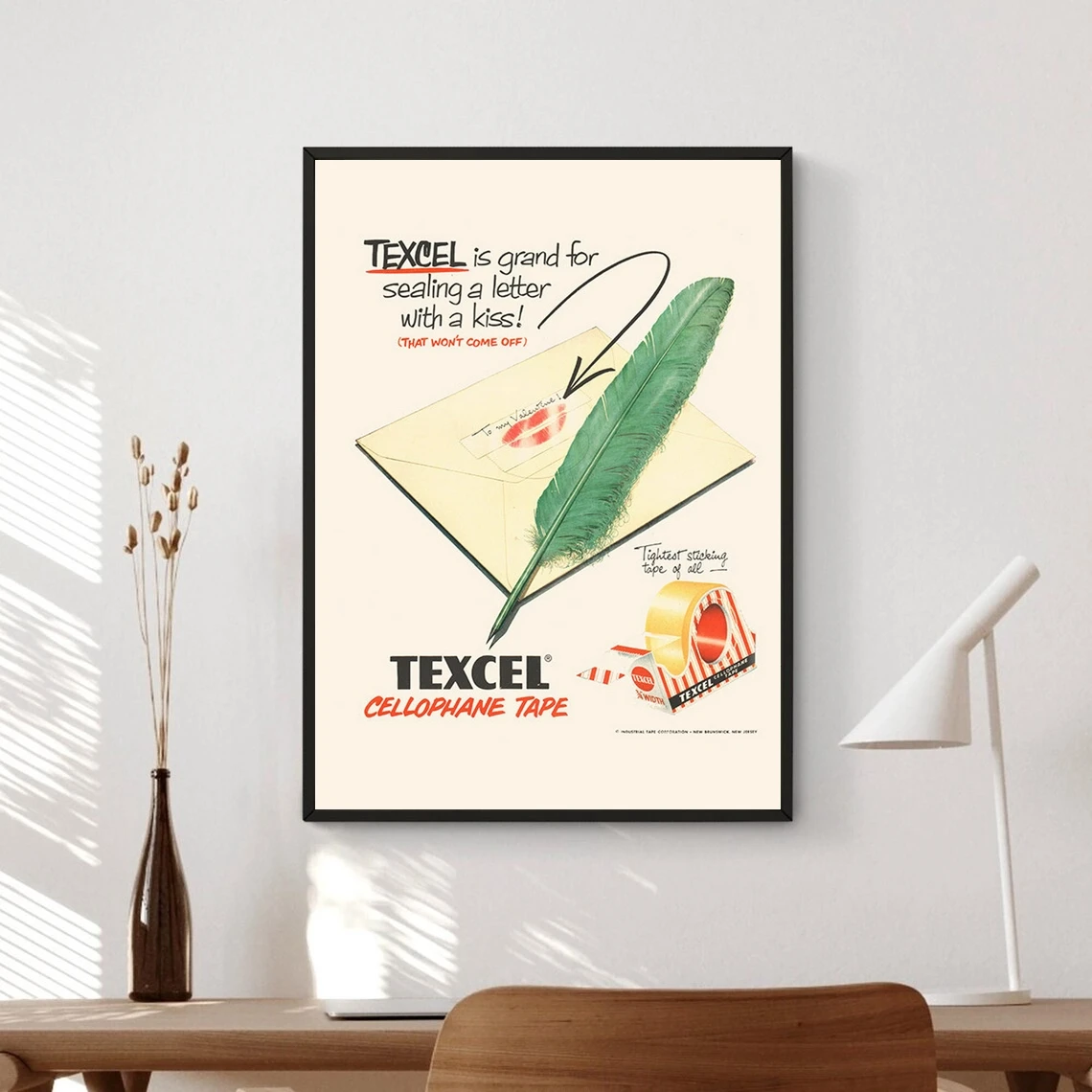 VINTAGE OFFICE SUPPLIES Ad - Retro Office Art Ad - Retro Stationary Poster Office Wall Art Workplace Art Idea Art for Office