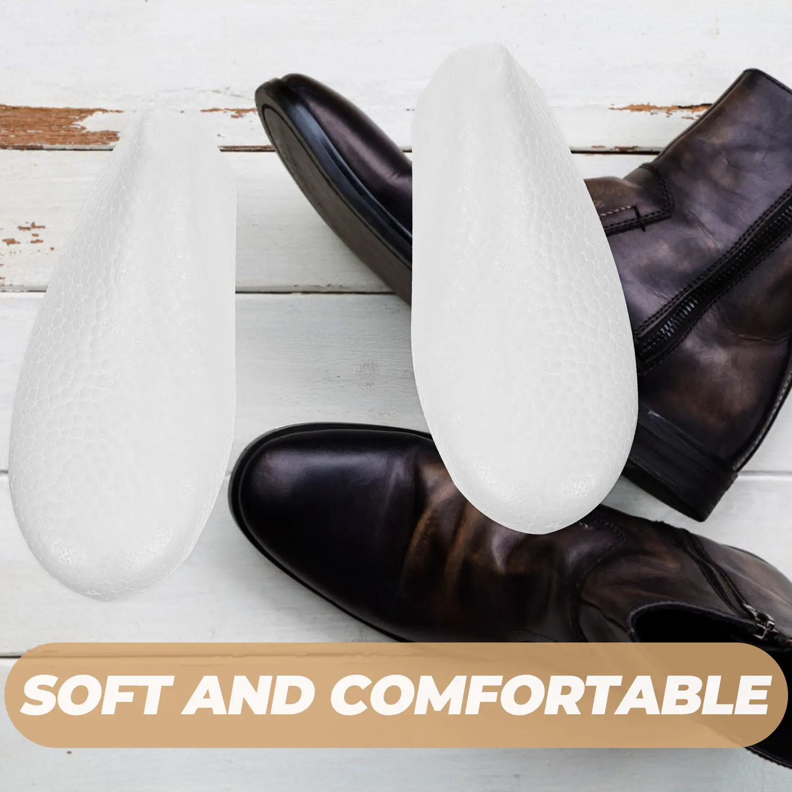 10Pairs Foam Shoe Shaper Disposable Soft Toe Support Inserts Shoe Form Holder for Shoes Boots Footwear Shape Maintenance