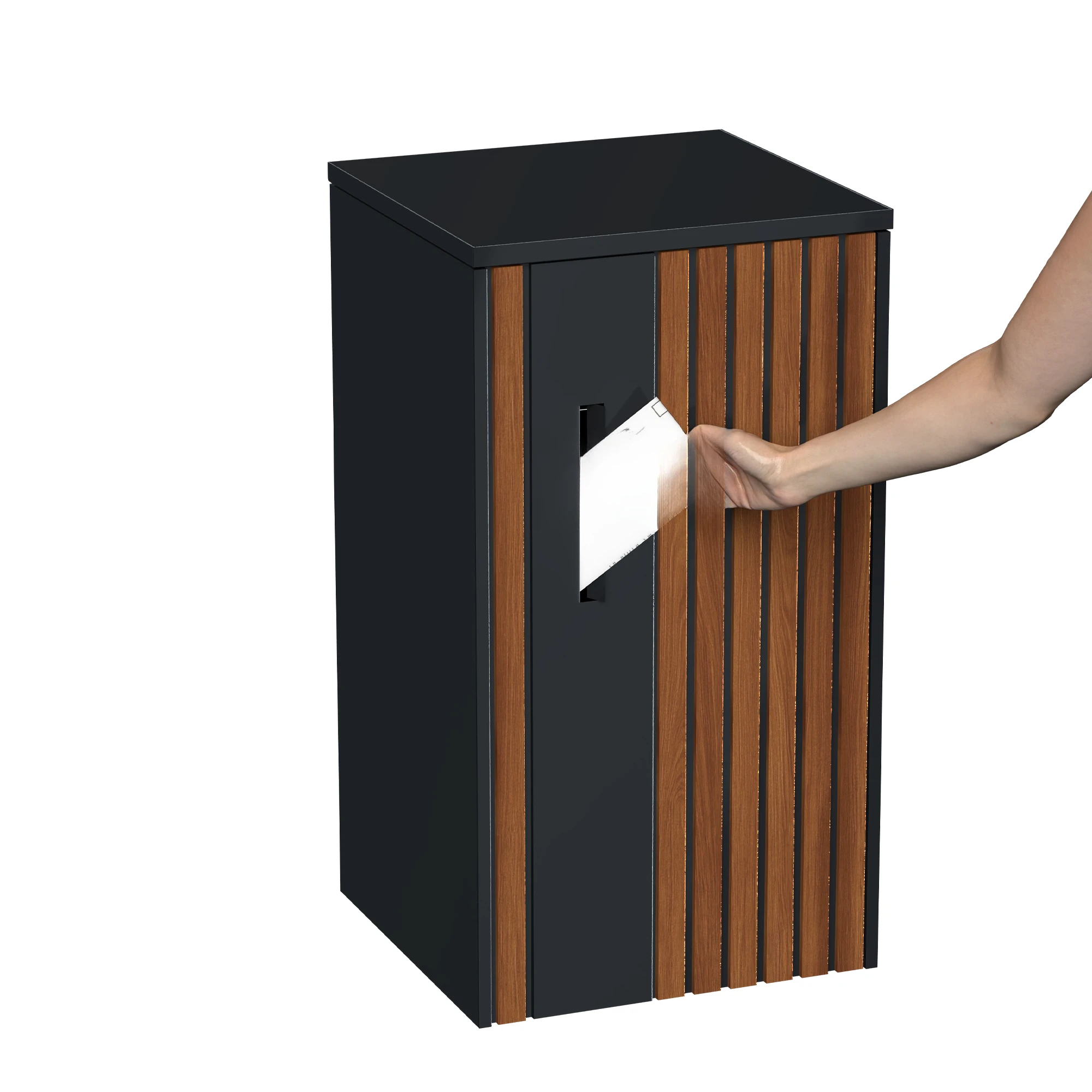 Waterproof galvanized steel parcel mailbox with key lock Heavy duty anti-theft independent outdoor shipping box