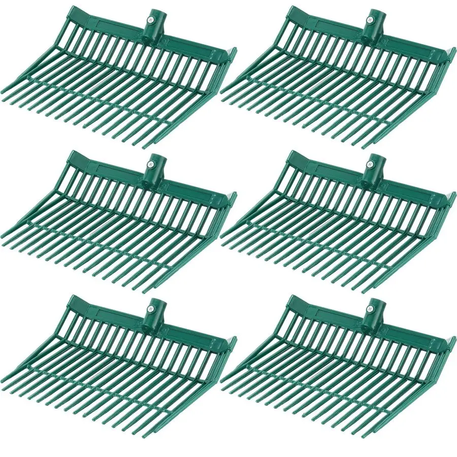 6 قطعة رأس شوكة السماد 18 نوع رأس شوكة الملعب مع مسامير وصواميل متينة ومستقرة ABS البلاستيك استبدال الملعب ل Garde