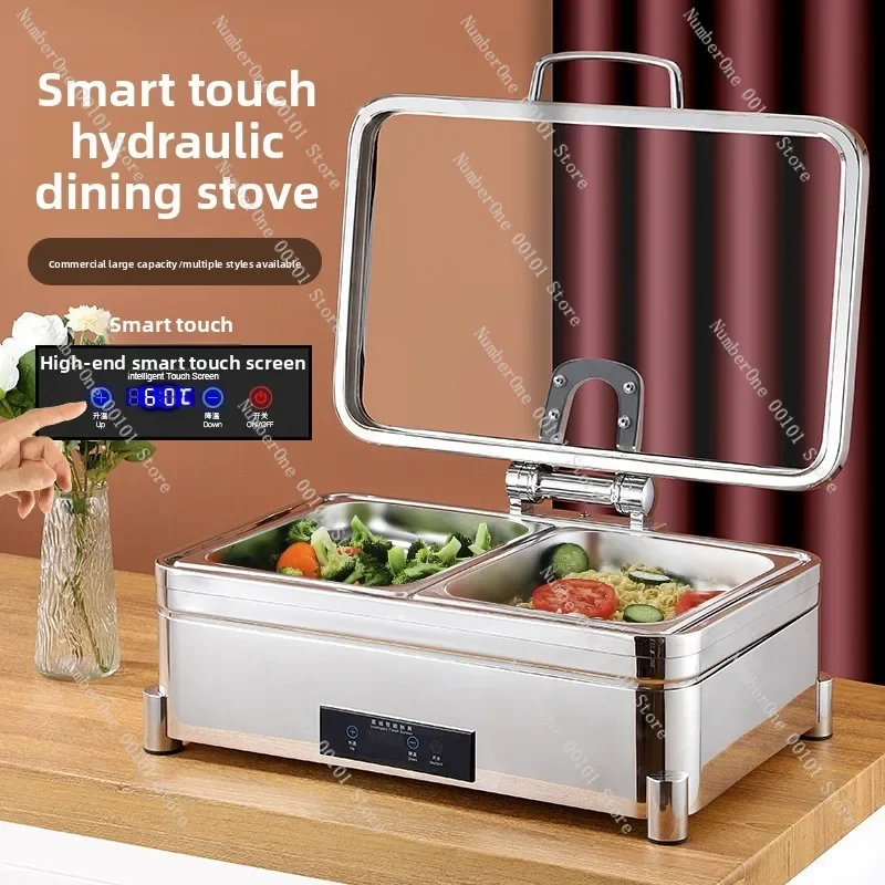 Canteen & Restaurant Visual Stove | Stainless Steel Insulated Dining Server