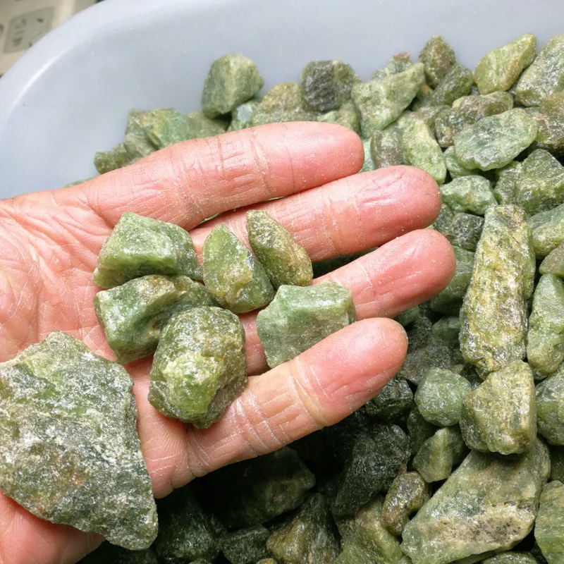 450g Raw Green Apatite Crystal Healing Crystals and Stones 20-40mm Mixed Irregular Semiprecious Gemstone Bulk Lot Making Jewelry image 4