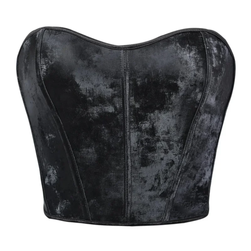 Sexy Off Schouder Backless Corset Top Vrouwen Mode Visgraten Tank Tops Vrouwelijke Body Shaper Bustier Y2k Mouwloos