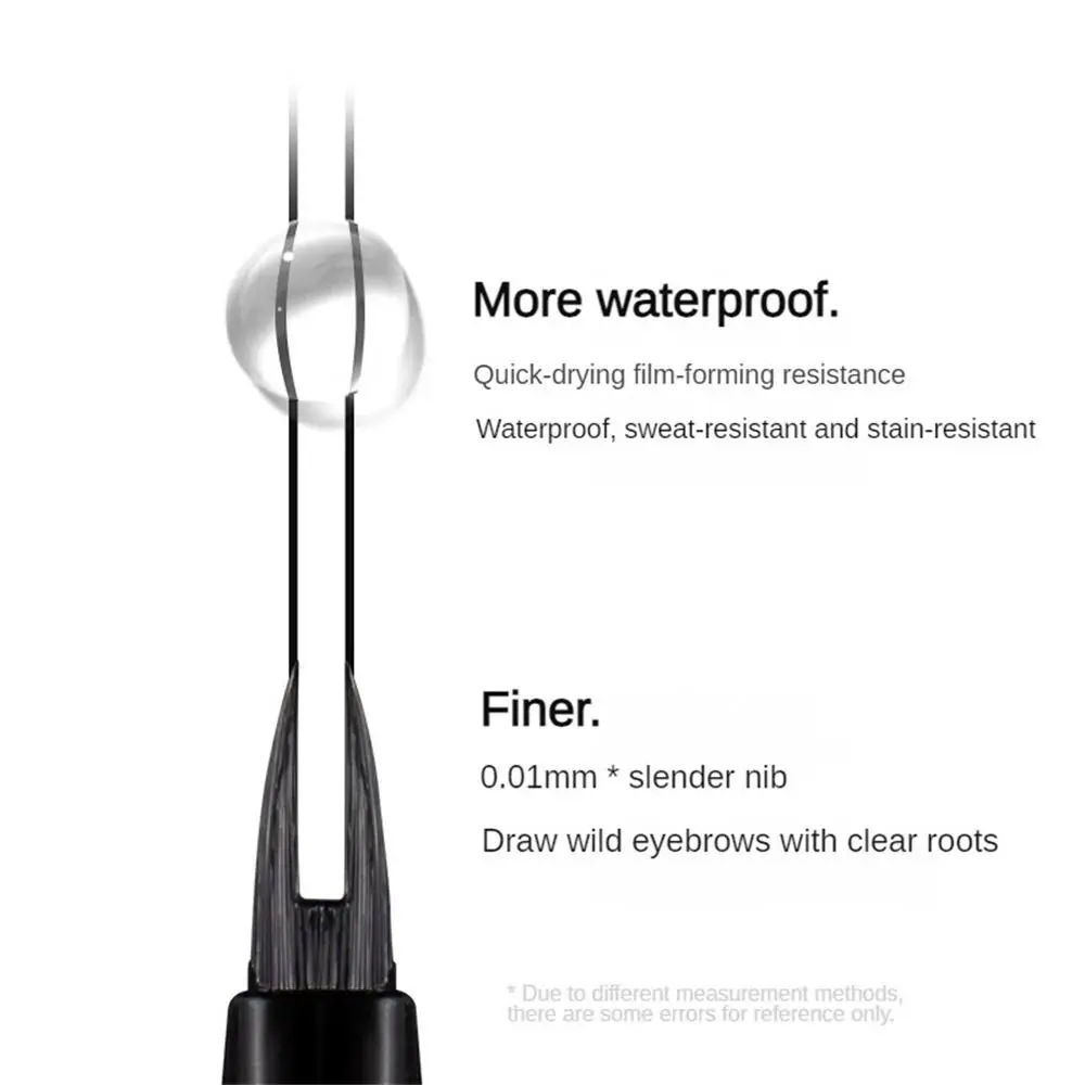 Lápiz de cejas de agua Natural 2024, resistente al agua, a prueba de sudor, duradero, no es fácil de desgarro, maquillaje, lápiz de cejas binario