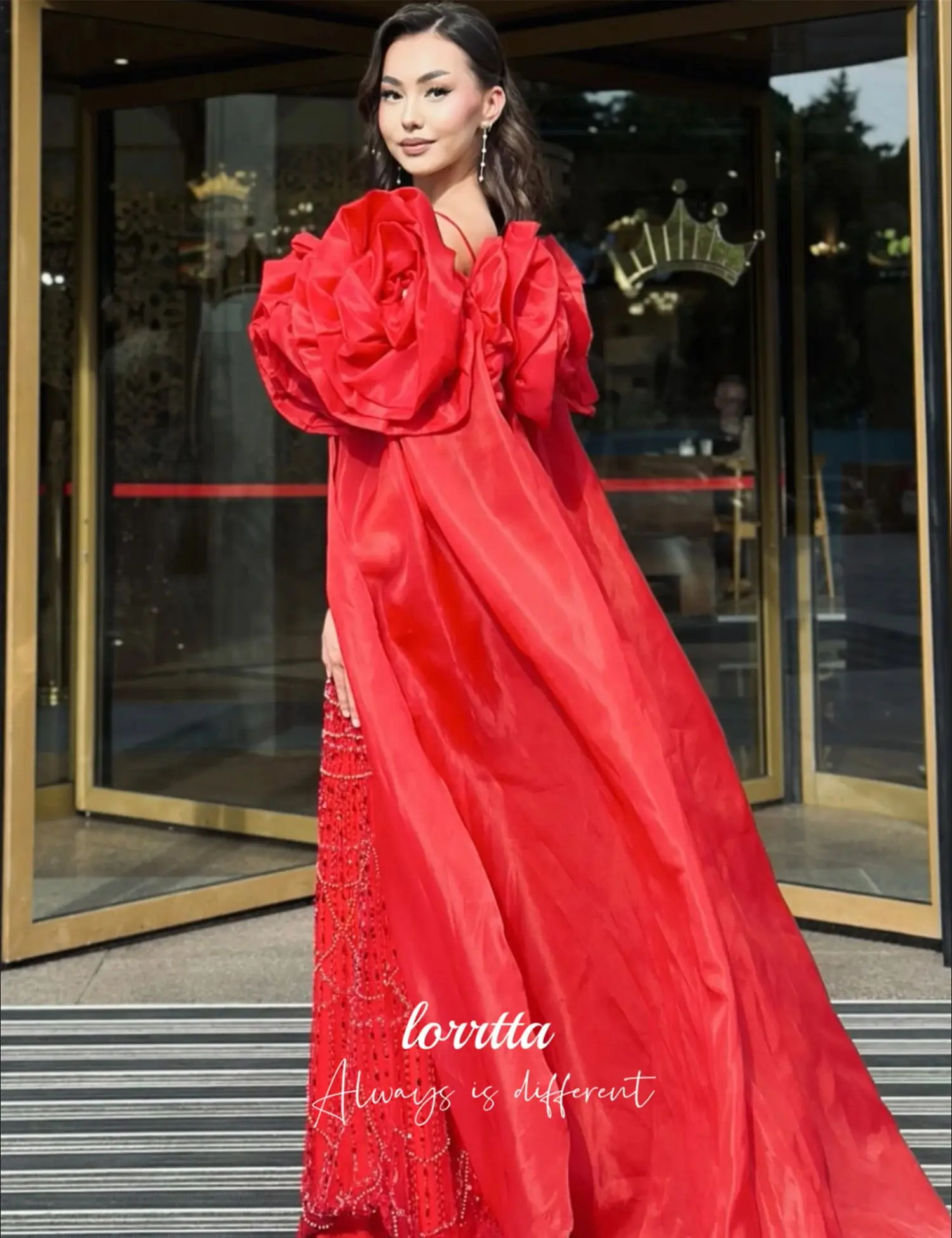 Lorrtta 결혼식 손님 드레스를위한 맞춤형 댄스 파티 드레스 여성 여름 드레스 2025 인어 샤론 해피 이브닝 드레스