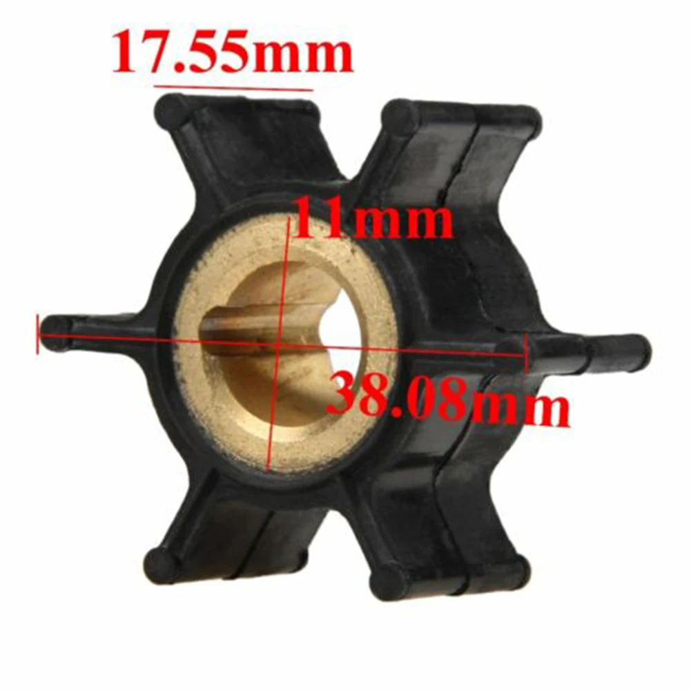 Black ABS Water Pump Impeller 389576/0389576 for Johnson Evinrude Outboard Compatible with 4hp Deluxe (2 Stroke) Engines