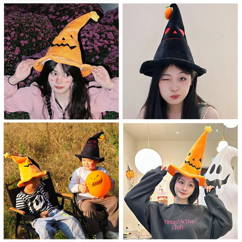 Chapeau d'elfe citrouille d'halloween, jouets tendance pour adultes et enfants, décoration de fête, Cosplay créatif, sorcière, nouvelle collection ﻿ Cadeaux drôles