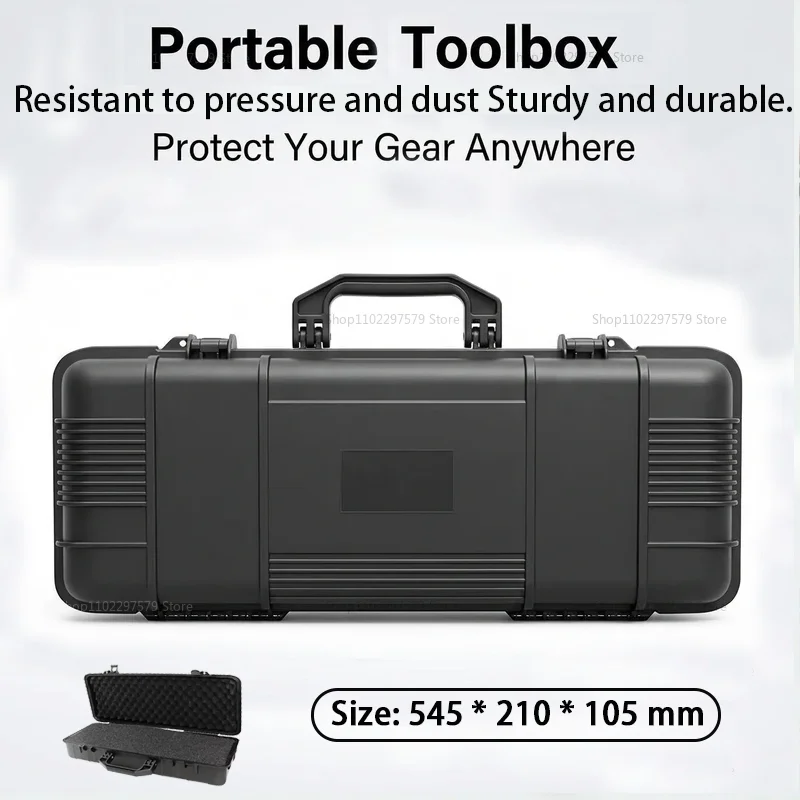 

Waterproof Hard Carrying Toolbox with Pre-cut Sponge Storage Box Impact Resistant Organizer for Tools and Hardware Safe Storage