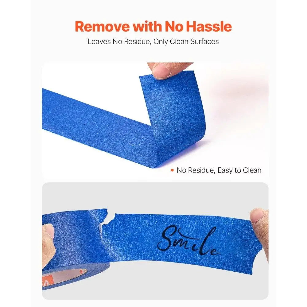 Fita adesiva para pintores resistentes 2 polegadas 60Yds 3 rolos azuis