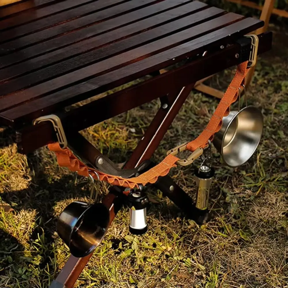 حزام تخزين متعدد الأغراض من القطن والبوليستر، حبل معلق للتخييم ناعم، حبل معلق للخيمة المتينة المحمولة