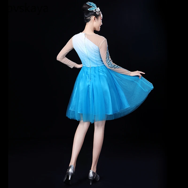 New Fashion Dance abbigliamento donna Square Dance Dress Modern Dance Costumes Youth