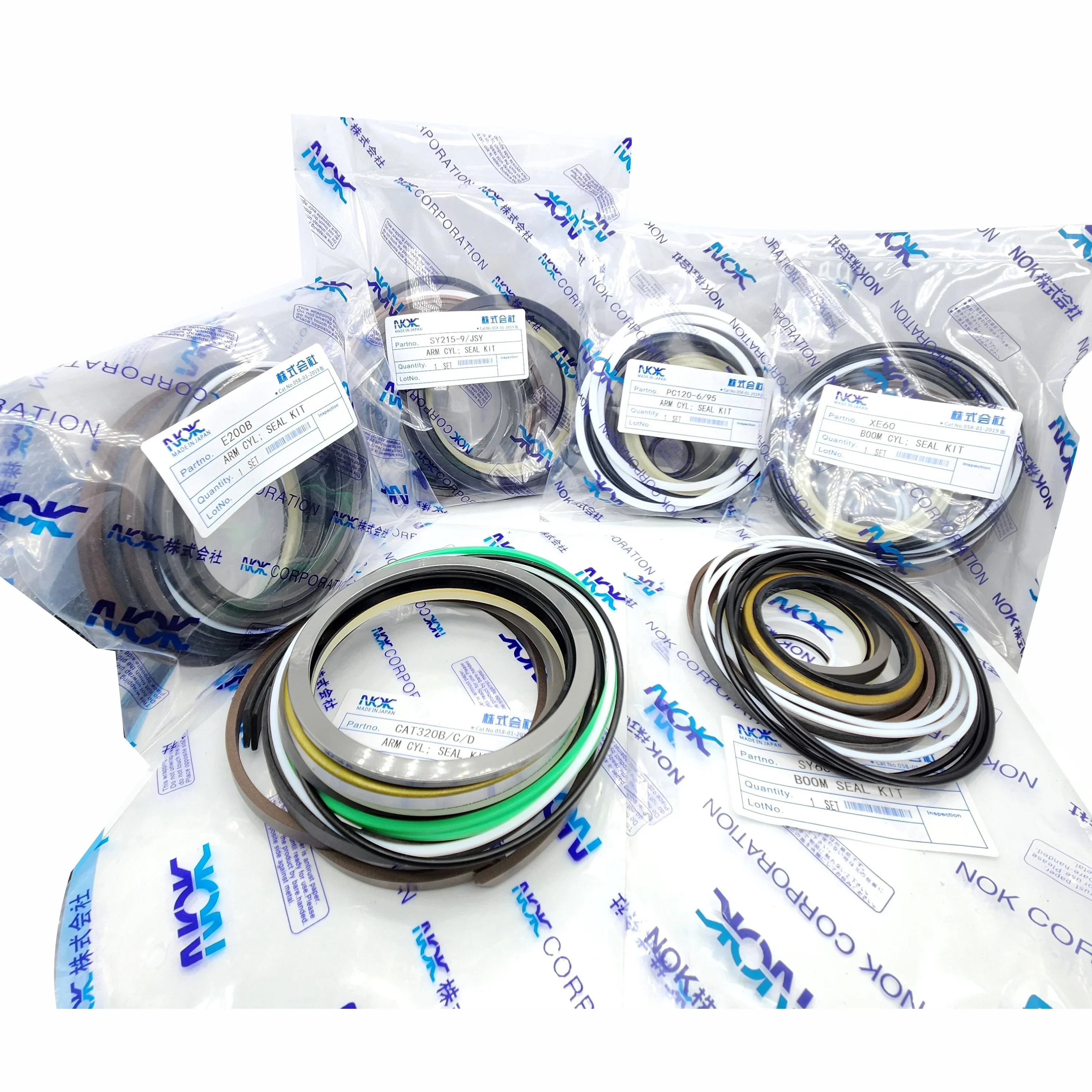 Hydraulic Cylinder Repair Kit Construction Machinery Oil Seal Repair Kit PU NBR FKM POM Complete Specifications Non-stan