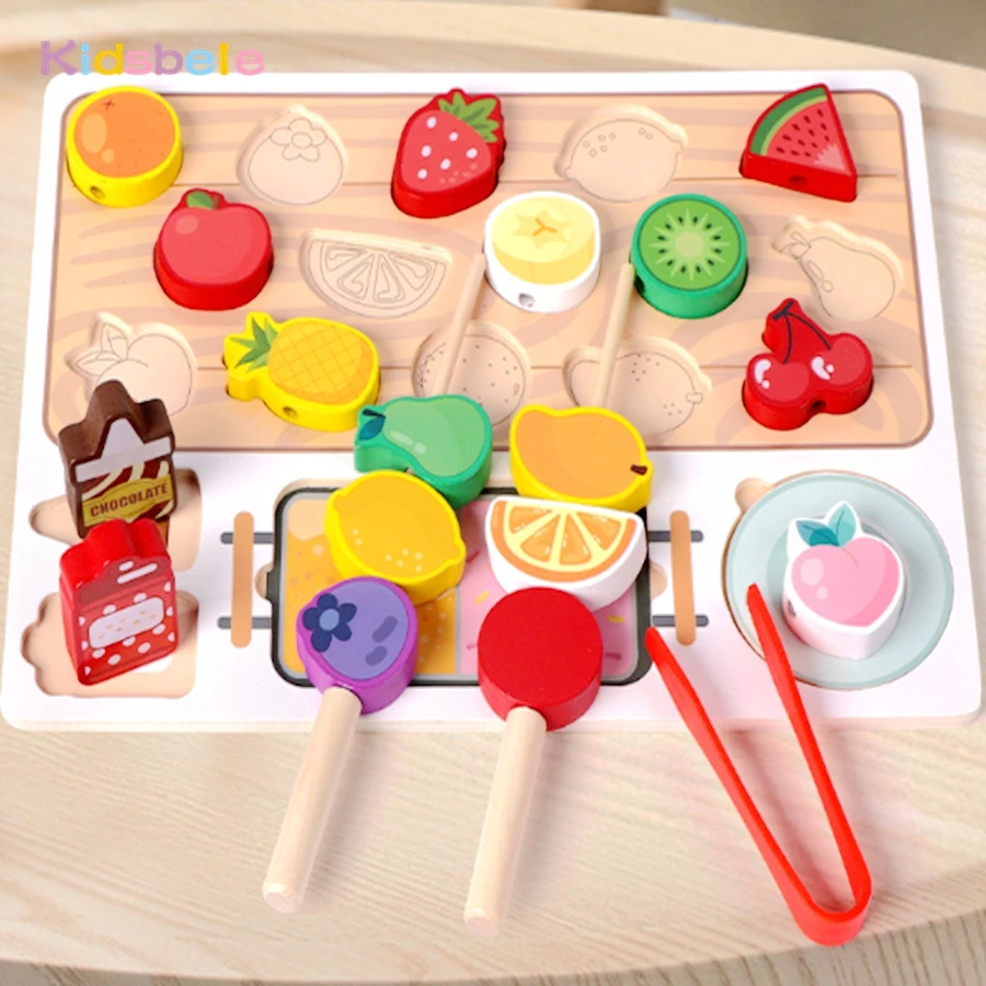 Montessori créatif multicolore bricolage Dessert crème glacée jouer maison jouet Parent-enfant interactif motricité Fine jouet cadeau de noël