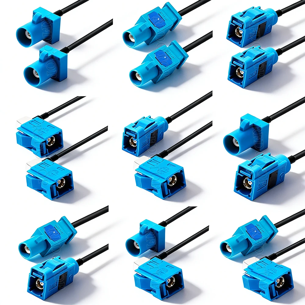1Pcs Universal Fakra Z RG174 Cable Fakra Z Male/Female Connector Coaxial Cable Car Radio Antenna Extension Cable Radio Pigtail