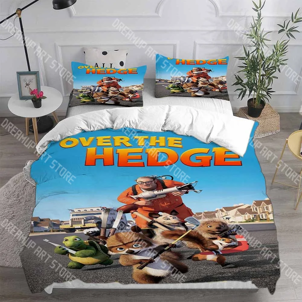 Fashion Over the Hedge Cartoon Bedding Set Single Twin Full Queen King Size Bed Set Kids Bedroom Duvetcover Sets Bed Sheet Set