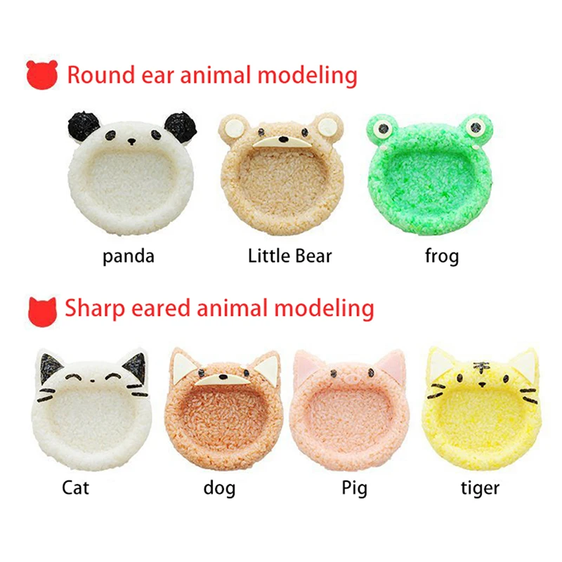 1Pcs Cute Cartoon Cat Bear Sushi Nori Rice Mold Decor Cutter Bento Maker Sandwich DIY Tool Kitchen Accessorie