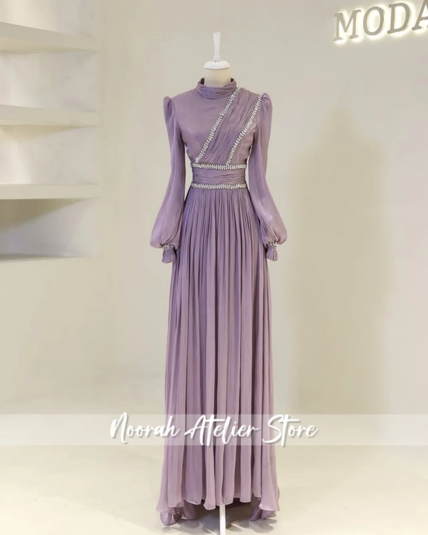 فساتين سهرة إسلامية فاخرة جديدة مطرزة بأكمام طويلة للنساء 2025 دبي H N فستان رسمي طويل فستان رسمي Vestridos مخصص