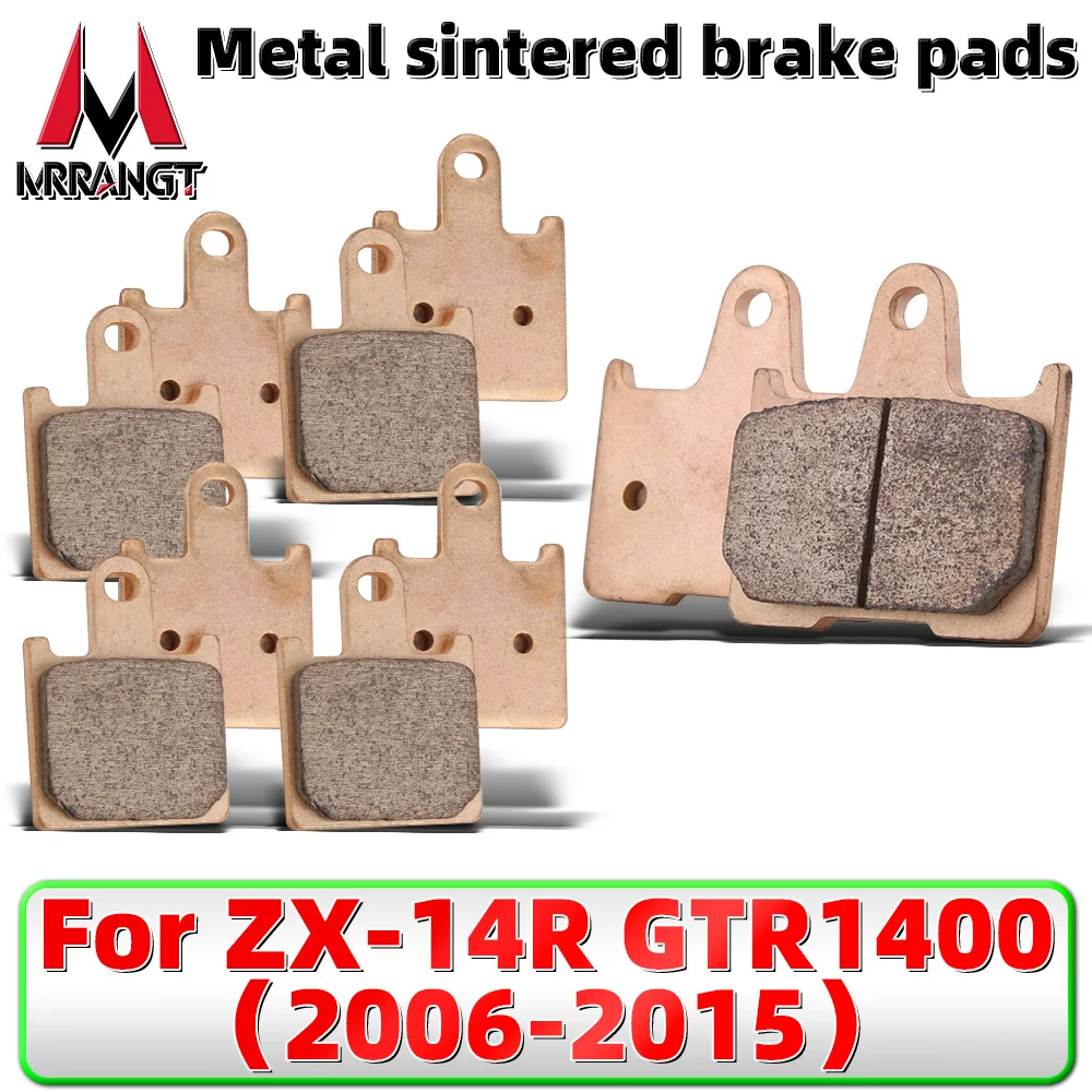 

MRRANGT Sintered Metal Brake Pads Set Fits For Kawasaki Ninja ZX-14R GTR1400 2006 2007 2008 2009 2010 2011 2012-2015 motorcycle