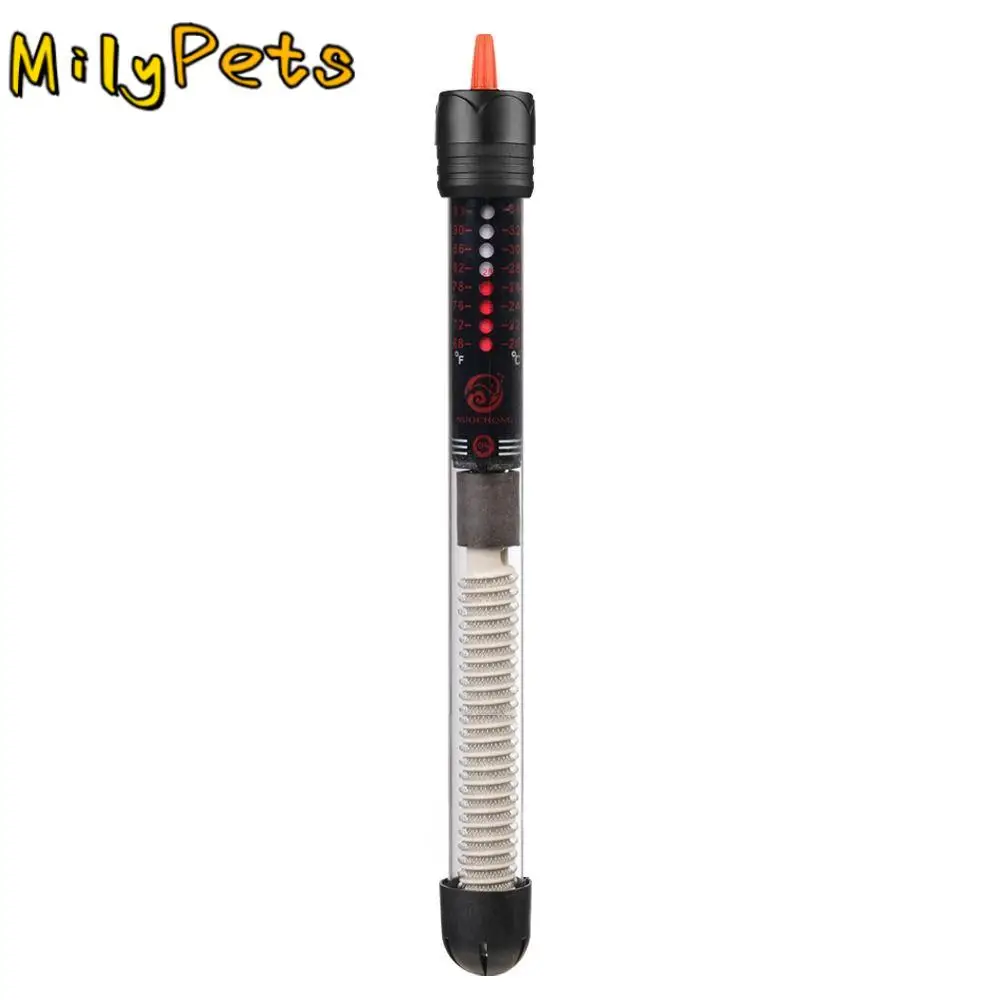 

Glass Aquarium Thermostat Heater Rod with 2pcs Suction Cups Adjustable Temperature Fish Tank Heater 25W/50W/100W/200W/300W