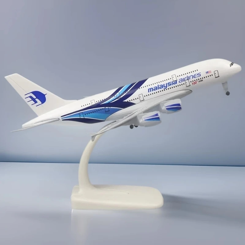 

20 см 1:400 Малайзия A380 моделирование самолета литье под давлением украшения спальня весы 380 Airbus модель самолета бутик авиация