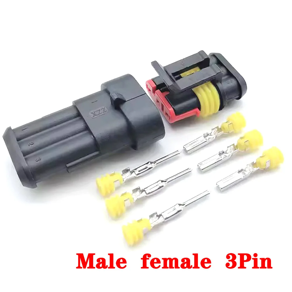 Conector impermeável do fio elétrico, tomada do carro, selo super, 2Pin, 3Pin, 4Pin, 5Pin, 6Pin