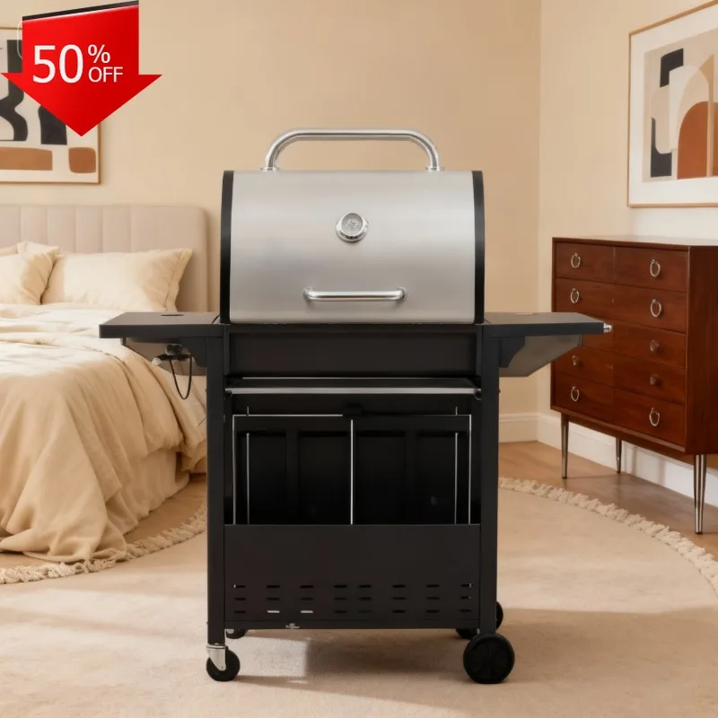 

Charcoal Grill Portable Barbecue Camping Furnace Cookware Bbq Accessories Coal Grills Outdoor Kitchen Stand Electric Large Stove