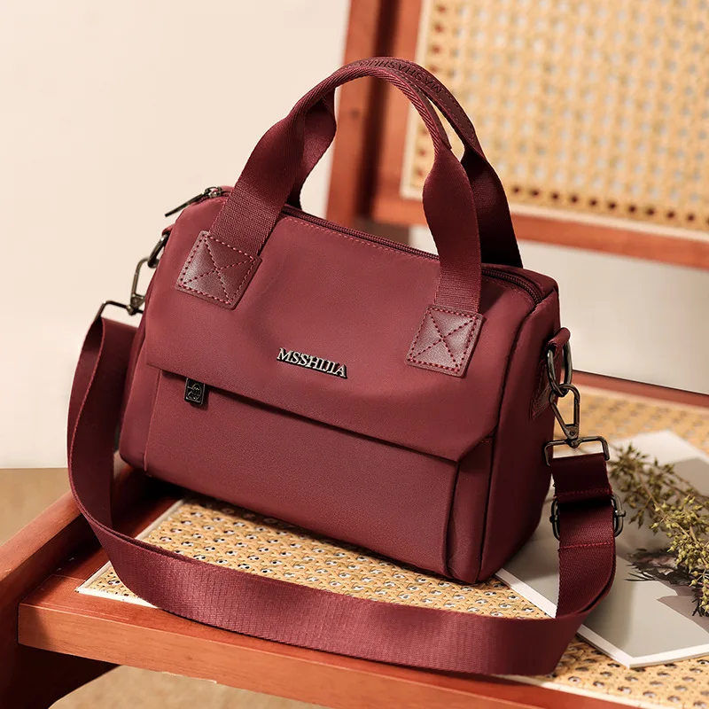 2026 new small square bag, single shoulder crossbody bag, lightweight Oxford cloth handbag