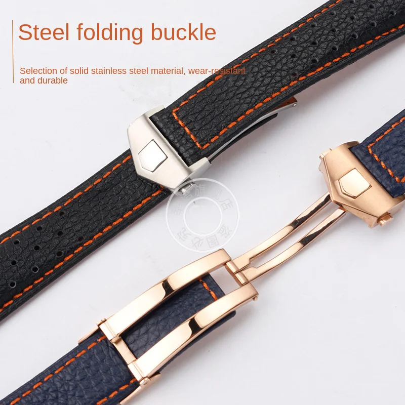 Shenyu accessori per orologi per TAG Heuer serie Monaco cinturino CAW211M 211P CAW211R 211T cinturino di ricambio cinturino in pelle