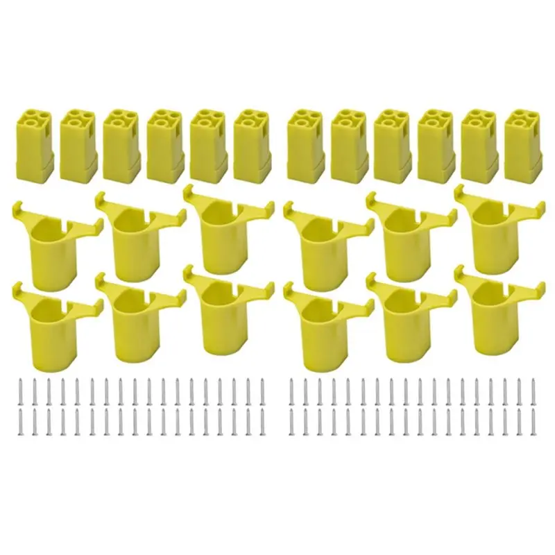 

2025 Hot Style 12+12 Tool And Battery Mounts/Holders Kit For Ryobi 18V Cordless Tool And Battery,Organize 18V Tool Battery Colle