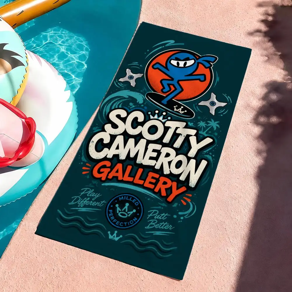 Marke Scotty Cameron Towel Mikrofaser-Strandtuch, schnell trocknend, sandfrei, ultrafeine Fasern, superweich. – Detail 8
