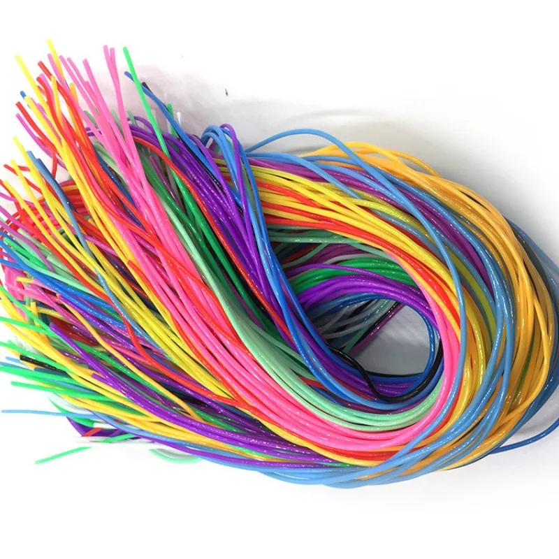 Colorful 120 PCS PVC Braided Rope 1M Cords Craft Trim DIY Craft Rope Weaving Strings For Thread Necklace Bracelet Accessories