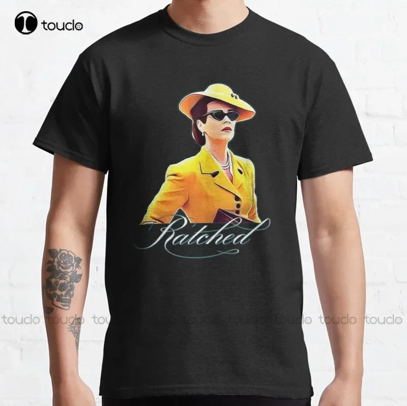 New Ratched Sarah Yellow Dress Peach Medication Classic T-Shirt Womens Tee Shirts Cotton Tee Shirt Xs-5Xl Streetwear Tshirt