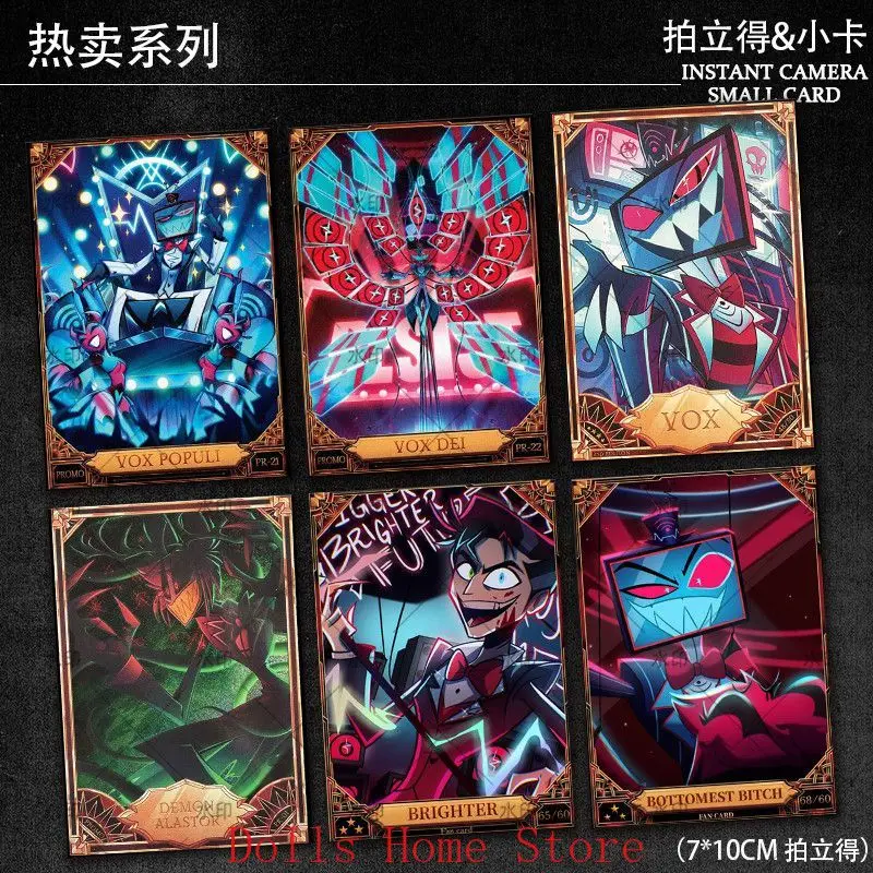 Anime Alastor Vox Game Cosplay Figuren Polaroid Kleines Kartenset Sammelkarten Halloween Fams Geschenke