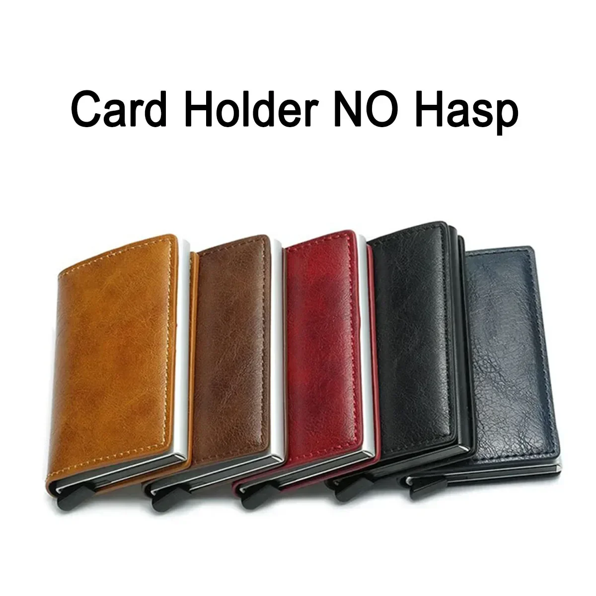 RFID Carbon Fiber Wallet for Men - Slim Minimalist Credit Card Holder, Metal Smart Pop-Up Wallet, Thin RFID Blocking Small Black Purse image 5